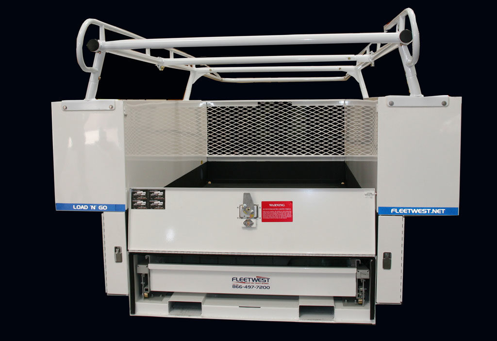 Load'N'Go, Fleetwest, Transferable Truck Bodies, Steel Service Bodies, Pickup work trucks