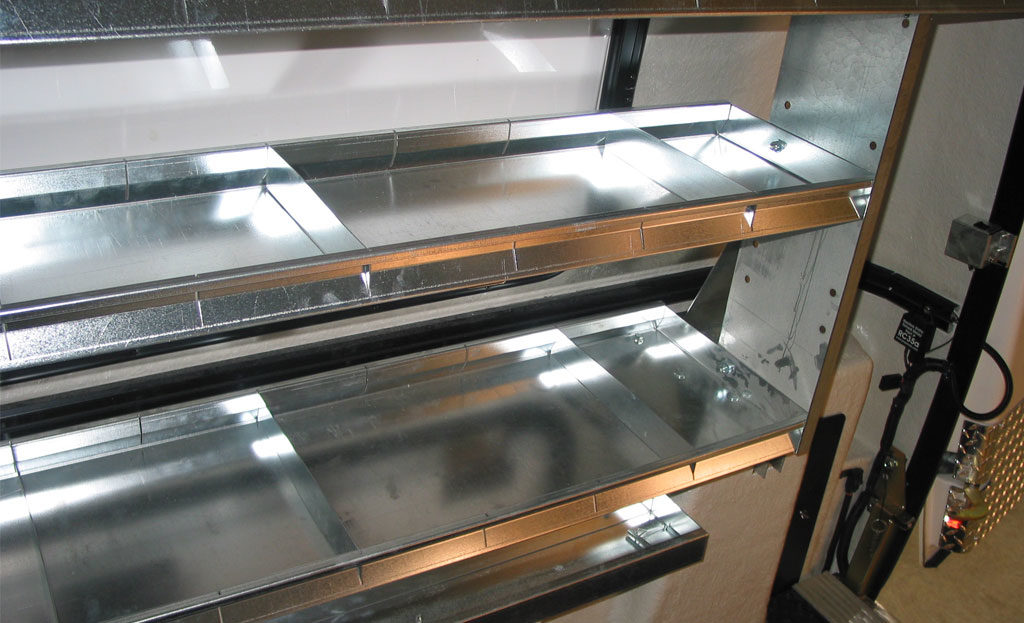 Durashell shelving and slotted dividers