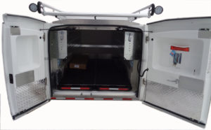 internal view of fiberglass unit with additional options