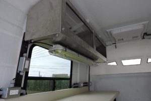 Durashell fiberglass service bodies, side shelves, additional lighting